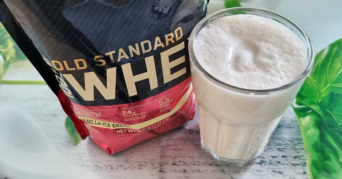 Bild zeigt Optimum Nutrition ON Gold Standard Whey Protein Pulver im Test